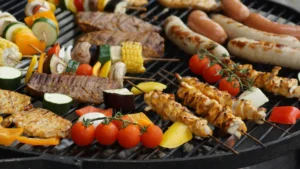 orden para cocinar en la barbacoa